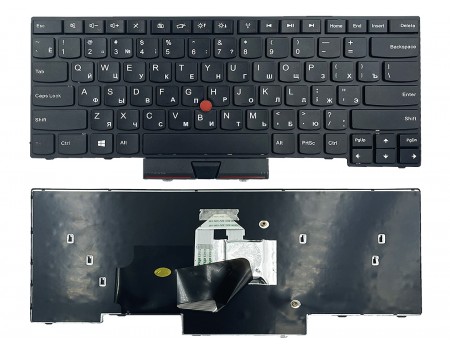 Клавіатура Lenovo ThinkPad E330 E335 E430 E430C E430S E445 T430U L330 S430 чорна Fingerpoint Original PRC (V131920bs4)