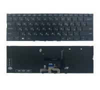 Клавіатура Asus ZenBook 14 UX433FA UX433FN UX433FL чорна без рамки Прямий Enter підсвічування PWR UKR Original PRC (0KN1-5Z2UA13)