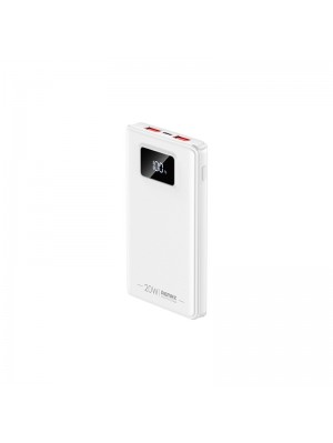 Зовнішній акумулятор Remax Breezy 10000mAh QC 22.5W Білий (RPP-319)