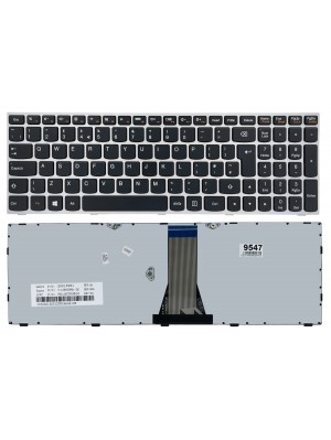 Клавіатура Lenovo IdeaPad G50-30 G50-45 G50-70 Z50-70 B50-30 B50-45 E51-80 Z51-70 G70-80 Z70-70 500-15ACZ 500-15ISK чорна/срібло