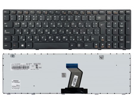 Клавіатура Lenovo IdeaPad G580 G585 Z580 Z585 чорна болгарська Original PRC (25-201846)