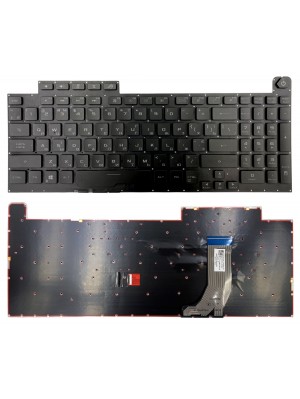 Клавіатура Asus ROG Strix Scar III G731GV G731GW чорна без рамки Прямий Enter підсвічування RGB PWR UKR Original PRC (0KN1-911UA11)