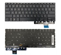 Клавіатура Asus ZenBook Pro 14 UX450FD UX480F чорна без рамки Прямий Enter підсвічування PWR UKR Original PRC (0KN1-5T1UA13)