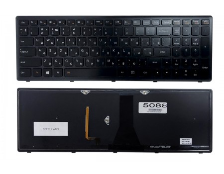 Клавіатура для Lenovo IdeaPad Flex15 G500S G505S чорна Підсвічування High Copy (25214140)