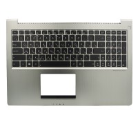 Клавіатура Asus UX51V UX51VZ коричнева/металик у корпусі підсвічування Original PRC (13GNWO1AM033-1)