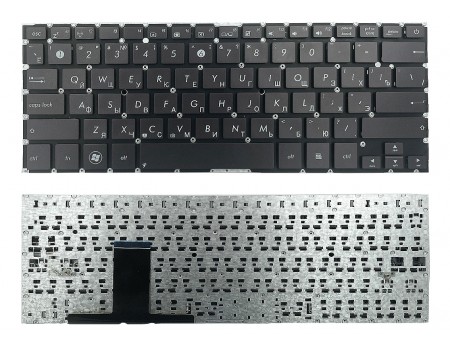 Клавіатура Asus Zenbook UX31 UX31A UX31E UX31L UX31LA коричнева без рамки Прямий Enter PWR Original PRC (MP-11B13RU6528)