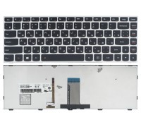 Клавіатура Lenovo IdeaPad G40-30 G40-45 G40-70 G40-75 Z40-70 Z40-75 Flex 2-14 чорне/сіре підсвічування Original PRC (25215630)