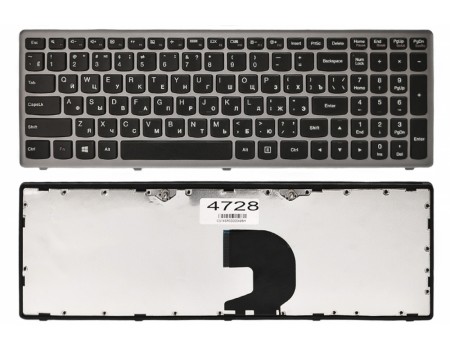 Клавіатура для Lenovo IdeaPad Z500 Z500A Z500G Z500T P500 P500A чорна/сіра
