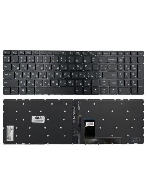 Клавіатура Lenovo IdeaPad 310-15ABR 310-15IAP 310-15IKB 310-15ISK 510-15IKB 510-15ISK чорна без рамки Прямий Enter підсвічування Original PRC