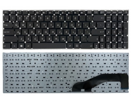 Клавіатура для Asus X540 A540 D540 F540 K540 R540 чорна без рамки Прямий Enter PWR High Copy