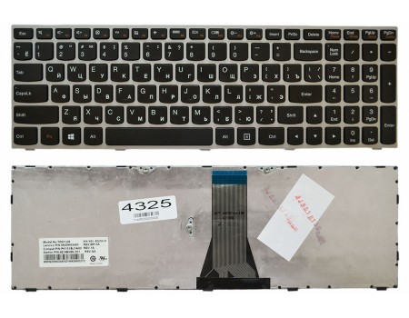 Клавіатура Lenovo IdeaPad G50-30 G50-45 G50-70 Z50-70 B50-30 B50-45 E51-80 Z51-70 G70-80 Z70-70 500-15ACZ 500-15ISK чорна/срібло Origin