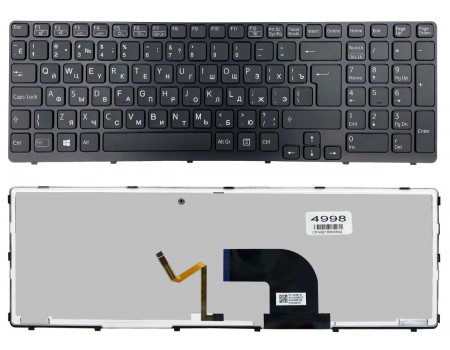 Клавіатура Sony SVE15 SVE17 чорна Підсвічування Original PRC (149180791RU)