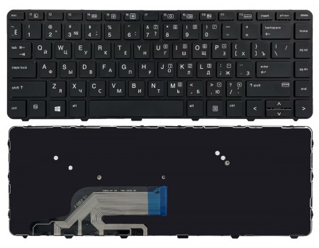 Клавіатура для HP ProBook 430 G3 440 G3 445 G3 430 G4 440 G4 чорна B1 High Copy