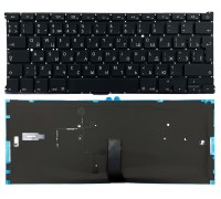 Клавіатура Apple MacBook Air 13&quot; A1369 A1466 чорна без рамки підсвічування Г-подібний Enter High Copy