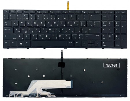Клавіатура HP ProBook 450 G5 455 G5 470 G5 чорне підсвічування тип В1 Original PRC (9Z.NEFSQ.001)
