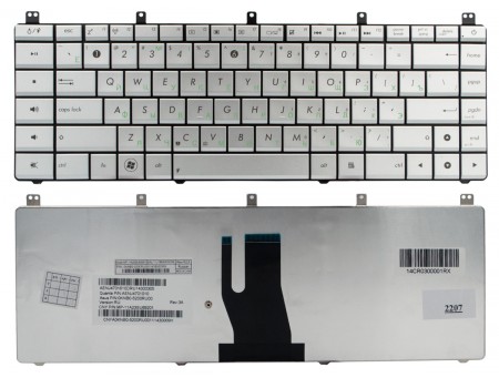 Клавіатура для Asus A45 K45 A85 A85V R400 K45VD A45VM R400V N46 P45 сіра High Copy