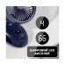 Настільний бездротовий вентилятор GXQC F601 з прищіпкою темно-синій