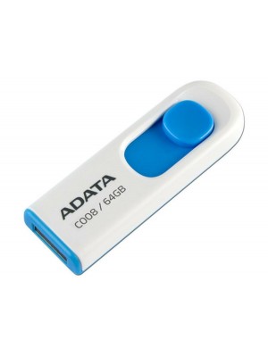 Flash A-DATA USB 2.0 C008 64Gb White/Blue