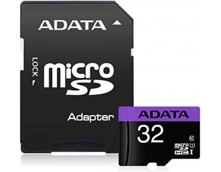 microSDHC (UHS-1) A-DATA Premier 32Gb Class 10 (R-85Mb/s)  (adapter SD)