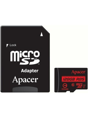 microSDXC (UHS-1) Apacer 128Gb class 10 R85MB/s (adapter SD)