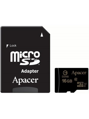 microSDHC (UHS-1) Apacer 16Gb class 10 (adapter SD)