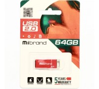 Flash Mibrand USB 2.0 Chameleon 64Gb Red