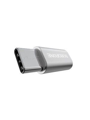 Адаптер BOROFONE BV4 adapter Micro-USB to Type-C Silver