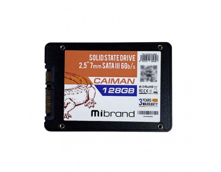 SSD Mibrand Caiman 128GB 2.5" 7mm SATAIII Bulk