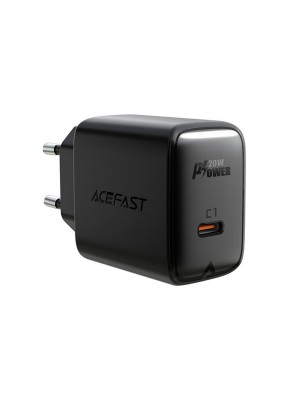 Мережевий зарядний пристрій ACEFAST A1 PD20W single USB-C charger Black