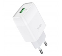 Мережевий зарядний пристрій HOCO C72Q Glorious single port QC3.0 charger White