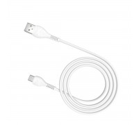 Кабель HOCO X37 USB to Type-C 3A, 1m, PVC, PVC connectors, White