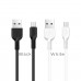 Кабель HOCO X13 USB to Micro 2.4A, 1m, PVC, PVC connectors, White