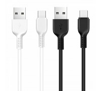 Кабель HOCO X13 USB to Type-C 3A, 1m, PVC, PVC connectors, Black