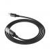 Кабель HOCO X14 USB to iP 2A, 1m, nylon, aluminum connectors, Black