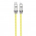 Кабель HOCO U113 Solid PD silicone charging data cable iP Gold