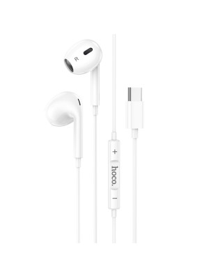 Навушники HOCO M101 Max Crystal grace Type-C wire-controled digital earphones with microphone White
