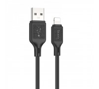 Кабель HOCO X90 Cool silicone charging data cable for iP Black