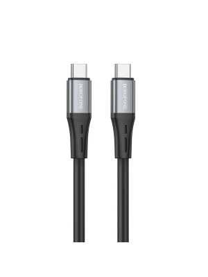 Кабель BOROFONE BX88 Solid 60W silicone charging data cable for Type-C to Type-C Black