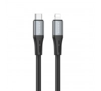 Кабель BOROFONE BX88 Solid PD silicone charging data cable for iP Black