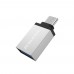 Адаптер перехідник Borofone BV3 Type-C to USB 3.0 (F) сріблястий