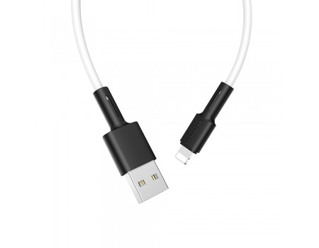 Кабель Borofone BX31 USB to Lightning 1m білий