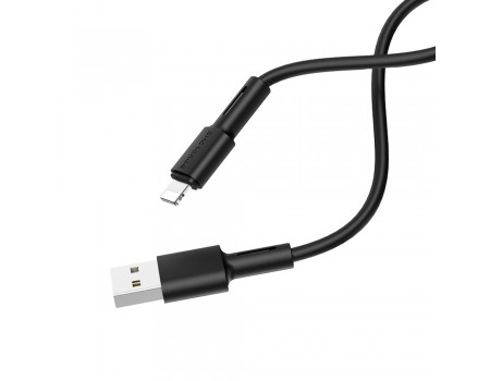 Кабель Borofone BX31 USB to Lightning 1m чорний