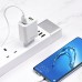 Сетевое зарядное устройство Borofone BA39A 2 USB QC белое + кабель USB to Type-C