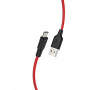 Кабель Hoco X21 Plus USB to MicroUSB 2m чорно-червоний