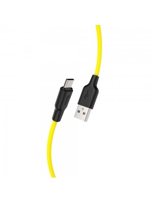  Кабель Hoco X21 Plus USB to MicroUSB 1m чорно-жовтий