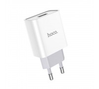 Мережевий зарядний пристрій Hoco C81A USB білий