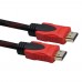 HDMI кабель 1.5m с нейлоновой оплёткой и позолоченными коннекторами черный