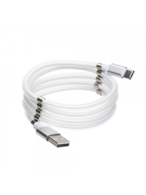 USB кабель магнітний Supercalla Type-C 1m білий