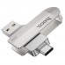 USB накопичувач Hoco UD10 32GB Type-C / USB 3.0 2in1 сріблястий