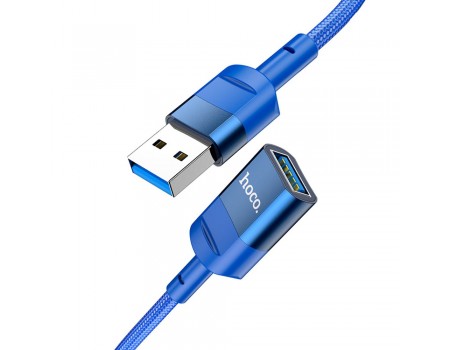 Кабель Hoco U107 подовжувач USB to USB 3.0 (F) 1.2m синій